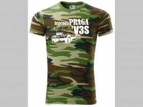 Legenda Praga V3S  maskáčové pánske tričko 100%bavlna